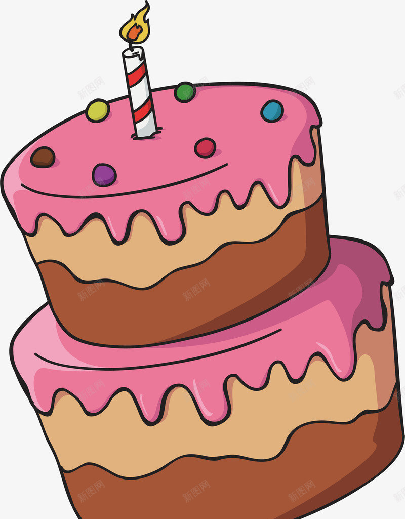 卡通巧克力蛋糕png免抠素材_88icon https://88icon.com 巧克力 巧克力蛋糕 手绘蛋糕 矢量png 草莓酱 蛋糕