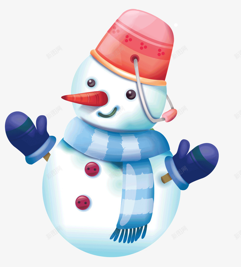 可爱的雪人矢量图ai免抠素材_88icon https://88icon.com 可爱 戴围巾的雪人 戴手套的雪人 矢量素材 雪人 矢量图