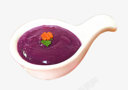 米白点背景图片紫薯米糊片高清图片