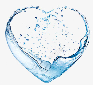 创意水波psd免抠素材_88icon https://88icon.com 创意 桃心 水波 水滴