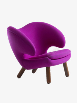 紫色感家居椅子素材