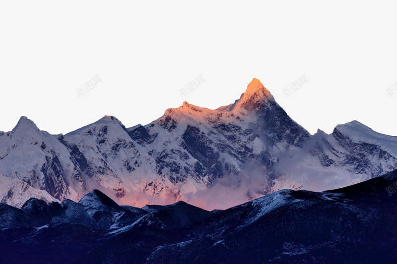 雪山山顶png免抠素材_88icon https://88icon.com 地理地貌 山顶风景 旅游出行 雪山 风景素材