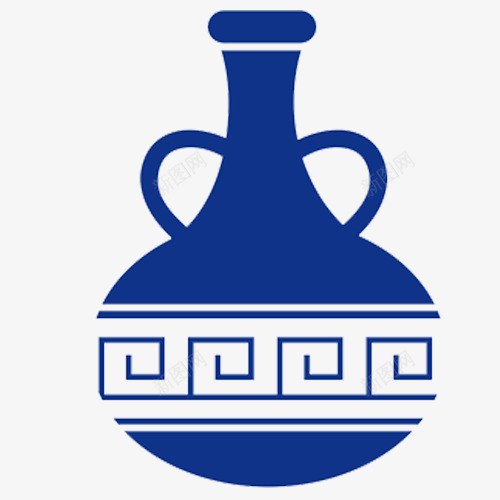 装饰蓝瓶png免抠素材_88icon https://88icon.com 休闲娱乐 卡通有趣 希腊旅游 旅游特色 蓝色 装饰图