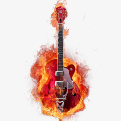 火焰吉他素材