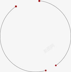 创意简单大方圆形球形圆环素材