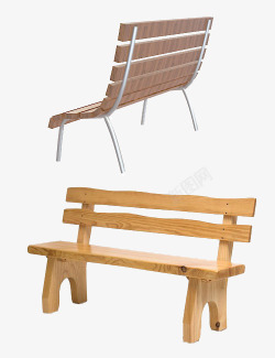 休闲长椅素材