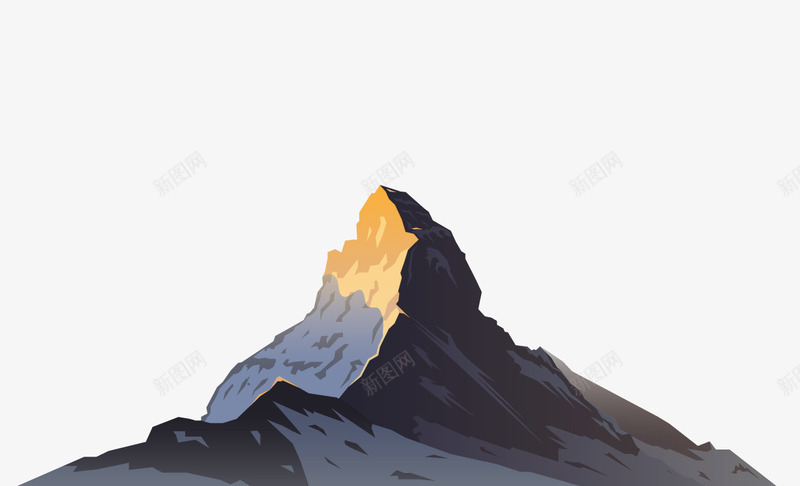 手绘登山石png免抠素材_88icon https://88icon.com png图片素材 免费png素材 山 爬山 雪山