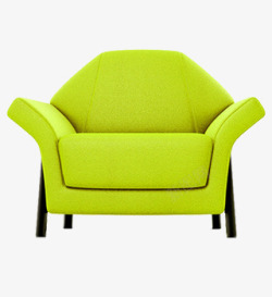 室内家居绿色的沙发效果展示素材