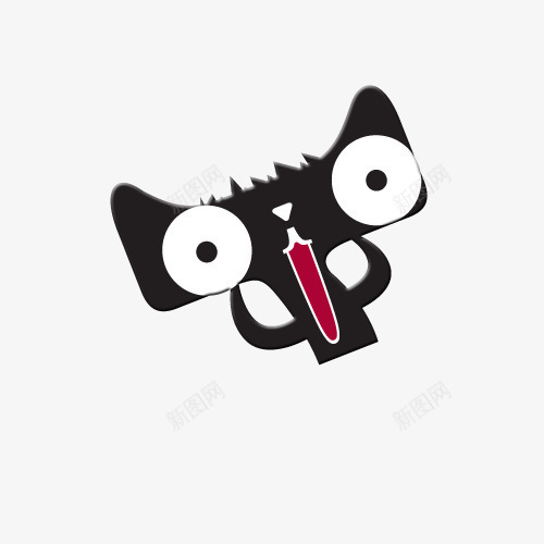 黑色惊讶表情天猫png免抠素材_88icon https://88icon.com 惊讶 表情 黑色