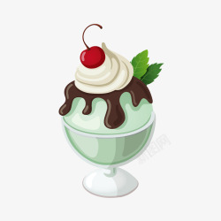 巧克力奶昔夏日冷饮冰淇淋雪糕高清图片