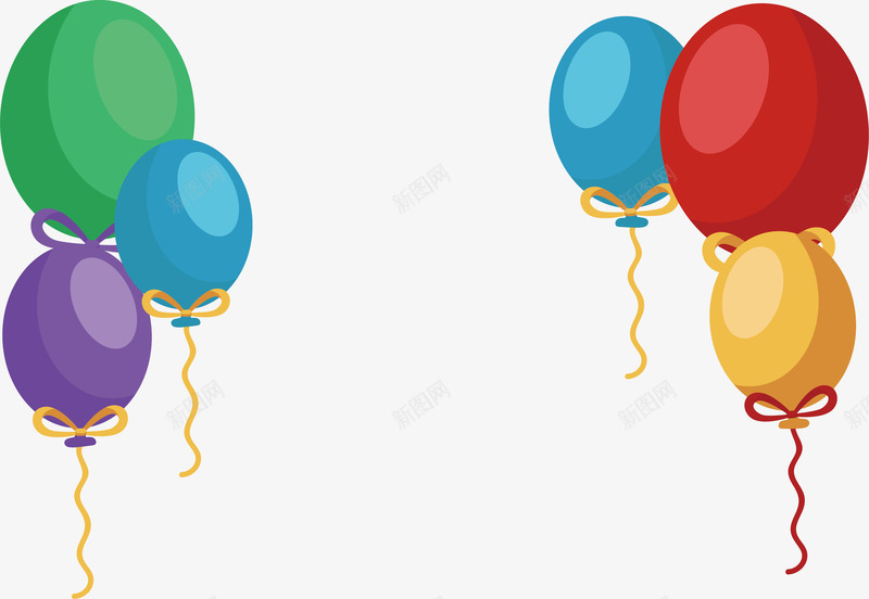 节日派对彩色气球矢量图ai免抠素材_88icon https://88icon.com 彩色气球 新年派对 气球 派对 矢量png 节日气球 矢量图