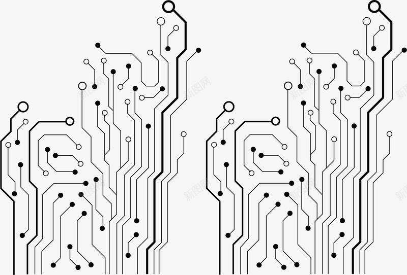 电子线路板png免抠素材_88icon https://88icon.com PCB 光效 制造 印制电路板 印刷线路板 接线图 电子线路板 科技 线路