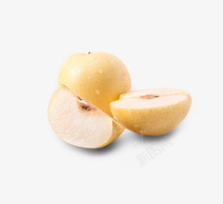 黄色梨子美味雪花梨高清图片