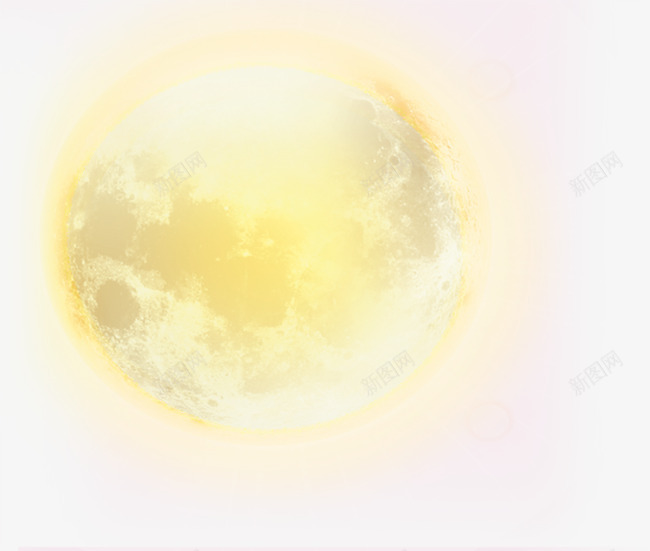 发圆体png免抠素材_88icon https://88icon.com 发光 模糊 黄色