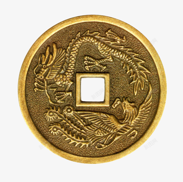 中国古代铜钱png免抠素材_88icon https://88icon.com 中国风 免抠PNG 古代 古铜币 古铜钱 外圆内方 金色 铜币 铜钱