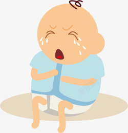 伤心的新生儿素材