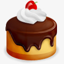 冰激凌高清实拍蛋糕巧克力樱桃奶油Cakeicons图标图标