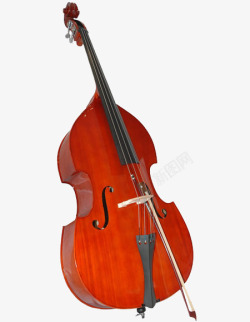 红棕色大提琴素材