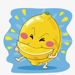 柠檬印花卡通柠檬高清图片