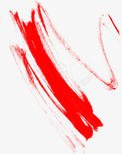 红色条纹毛笔涂鸦海报背景素材