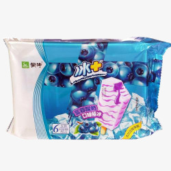 冷饮包装设计蓝莓酸奶雪糕高清图片