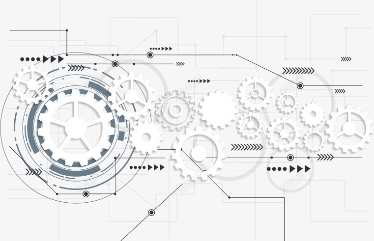 齿轮科技时尚线条png免抠素材_88icon https://88icon.com 时尚 科技 线条 齿轮