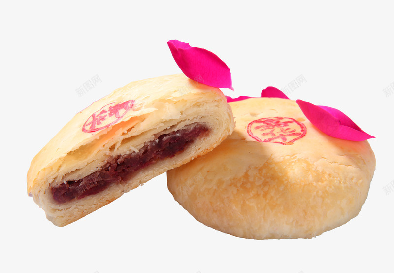 云南鲜花饼美味零食psd免抠素材_88icon https://88icon.com 云南鲜花饼 玫瑰饼 糕点 美味糕点 零食 饼干 鲜花饼