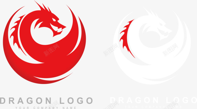 时尚PNG时尚的龙logo图标矢量图图标