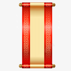 红灰风格红色喜庆中国风古典卷轴背景高清图片