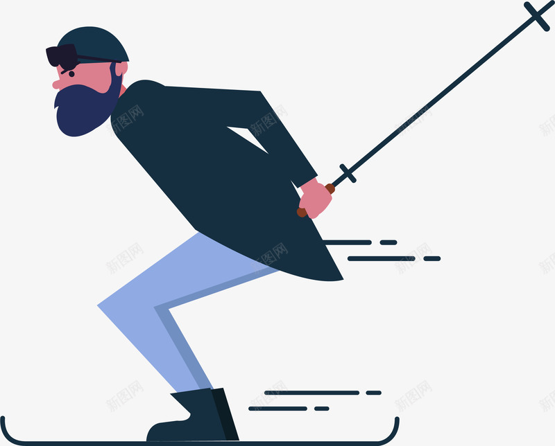 小清新手绘滑雪男子插画装饰矢量图ai免抠素材_88icon https://88icon.com 小清新 手绘滑雪男子插画 插画装饰 插画设计 时尚滑雪男子插画 溜冰男子 滑雪 滑雪男子 矢量图