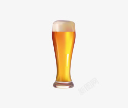 透明玻璃啤酒杯素材
