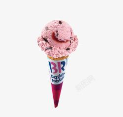 夏天草莓冰淇淋甜筒装饰巧克力素材