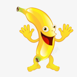 香蕉卡通表情素材