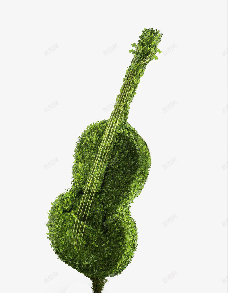 创意吉他png免抠素材_88icon https://88icon.com 乐器 吉他社海报 植物 绿色 青苔