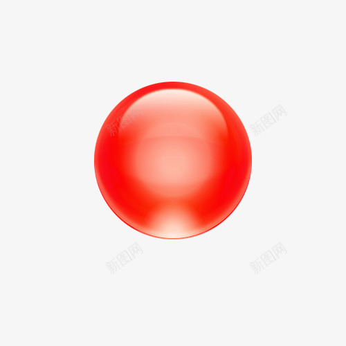 红色圆球png免抠素材_88icon https://88icon.com 光晕 圆球 立体 红色