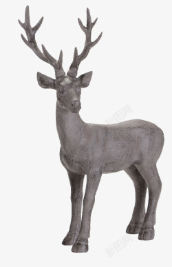 全铜摆件鹿雕像高清图片
