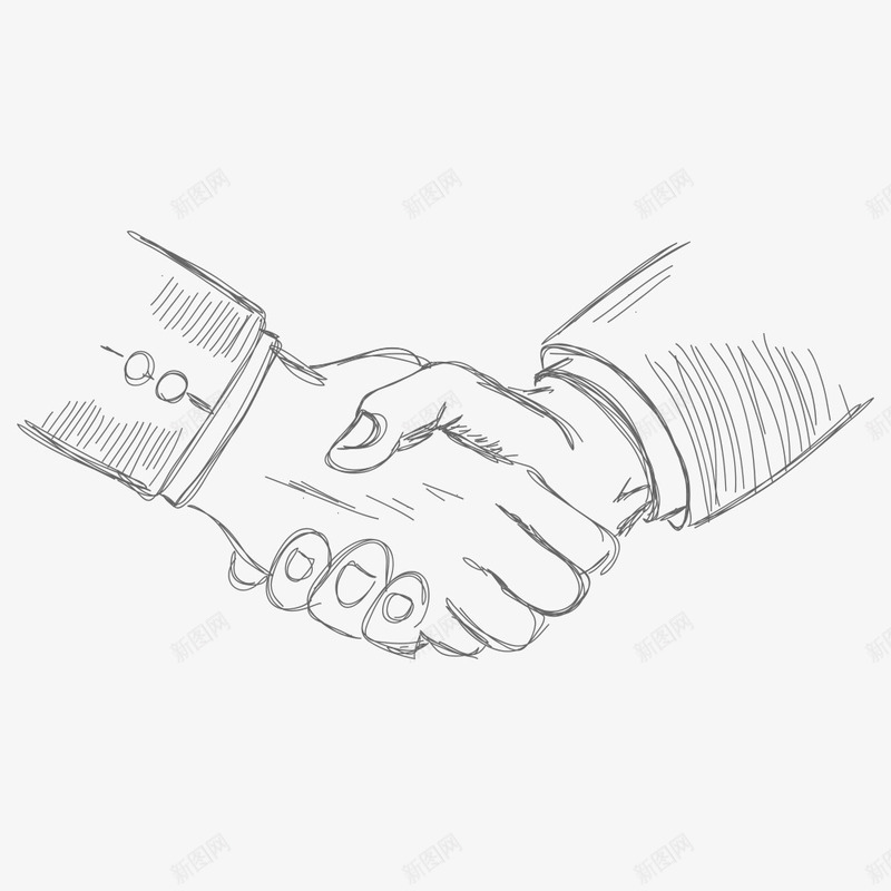握手png免抠素材_88icon https://88icon.com 互利 合作 手势 手绘握手 手绘素材 握手言和