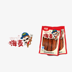 零食设计商标嗨麦微辣小食高清图片