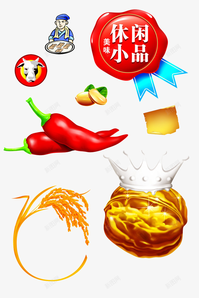 农家乐小吃png免抠素材_88icon https://88icon.com 农业 装饰标签 辣椒 食物