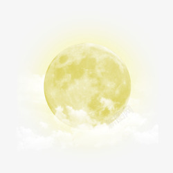 月亮元宵节元宵节美丽黄色月亮高清图片