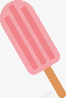 手绘简笔花粉色冰淇淋饮品图图标图标