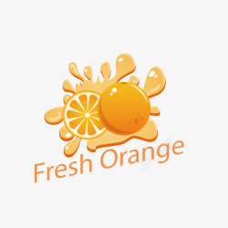 水果果汁橙汁矢量图素材