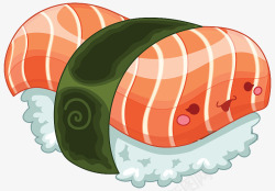 可爱日本料理生鱼片寿司素材