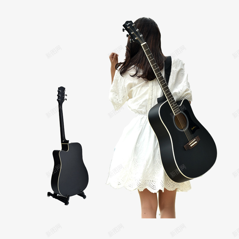 背着吉他的女孩png免抠素材_88icon https://88icon.com 乐器 产品实物 吉他 女孩