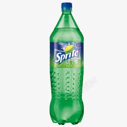 质感饮料瓶绿色简约装饰雪碧高清图片