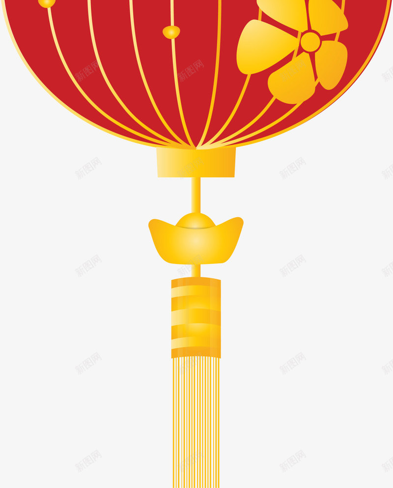 春节红色灯笼挂饰png免抠素材_88icon https://88icon.com 中国风 喜庆 新春灯笼 春节灯笼 灯笼挂饰 红色灯笼