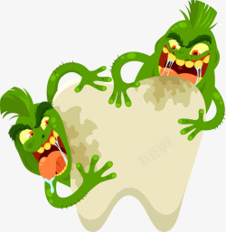 牙齿病毒牙齿上的病毒高清图片