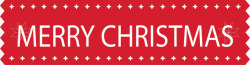 圣诞异形标签红色圣诞长条标题高清图片