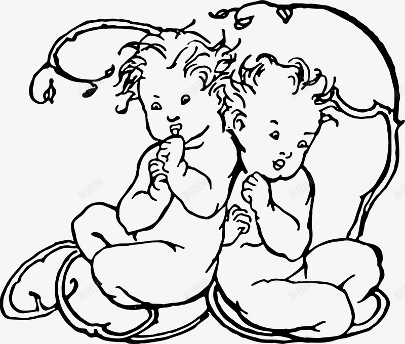 躺着的婴儿手绘png免抠素材_88icon https://88icon.com 婴儿 孩子 宝宝 手绘图 新生儿
