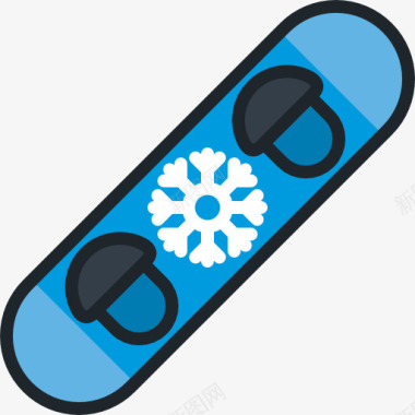 冬季运动装备滑雪图标图标